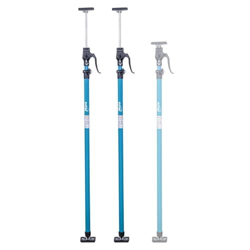 Image of KATSU Tools 2 Pack Telescopic Ceiling Support 125-290cm Steel Quick Adjustable Drywall Support Props, Aluminum Handle, 40kgs Load Capacity, for Positioning, Holding and Fixing Gypsum Plasterboard