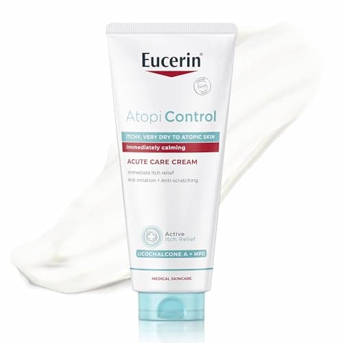 Image of Eucerin AtoControl Acute Care Cream 100ml, Gentle Moisturiser to Target Acute Effects of Atopic Dermatitis, Dry Skin Moisturiser for Softer Skin, Soothes Dry, Itchy and Irritated Skin