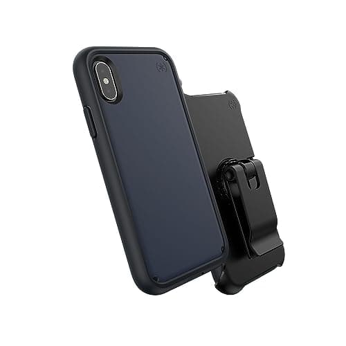 Image of Speck Products Presidio Ultra iPhone Xs/iPhone X Case, Eclipse Blue/Carbon Black/Cathedral Grey