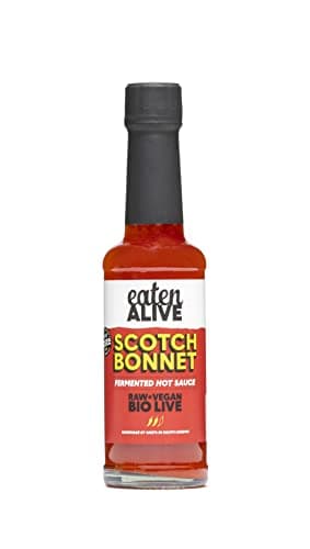 Image of Eaten Alive - Scotch Bonnet Fermented Hot Sauce (150ml) Vegan & Made In The UK - Award Winning