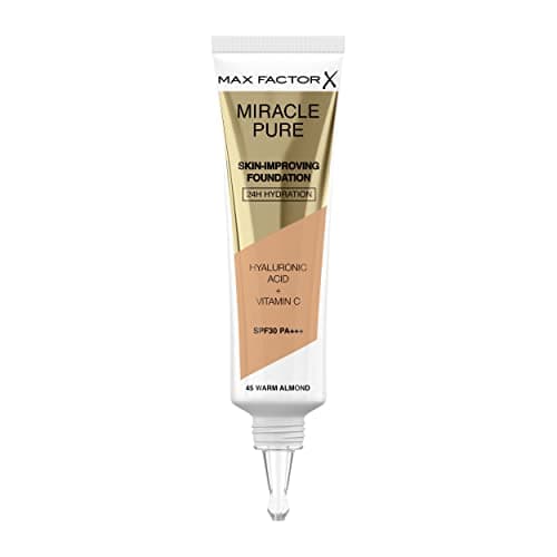 Image of Max Factor Miracle Pure Foundation, Warm Almond 45