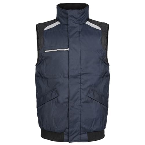 Image of TuffStuff - Pro Work Bodywarmer - XXL - Navy Body Warmer - Windproof Bodywarmer Jacket - Mens Work Coat - Site Workwear - Bodywarmers for Men