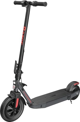 Image of Razor Raven Electric Scooter for Ages 13+, Up to 12 MPH, 170W Kick-to-Start High-Torque Hub Motor, 25.4 cm Front Pneumatic Tyre, Rear-Wheel Drive, Black