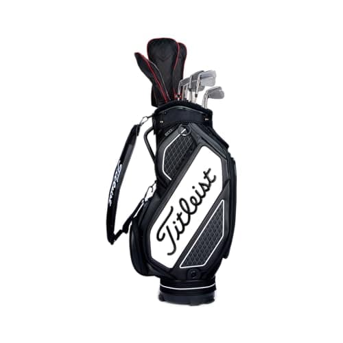 Image of Titleist Tour Series Midsize Golf Bag, Black/White