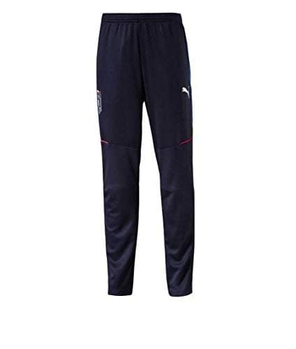 Image of PUMA FIGC Italia Stadium Men's Trousers, mens, Trouser, 747001 05, Peacoat/Team Power Blue/Zipped Pockets, M