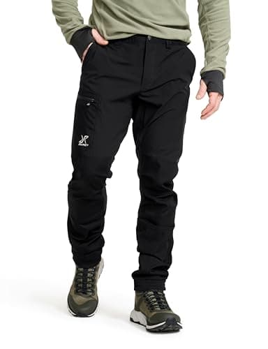 Image of RevolutionRace Rambler Lightweight Trousers for Men, Outdoor Walking and Hiking Trousers, Black, L