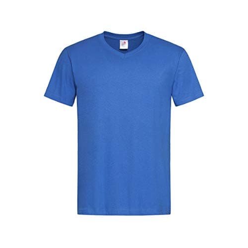 Image of Stedman Apparel Men's Classic-t V-neck/St2300 T Shirt, Blue (Bright Royal), XL UK