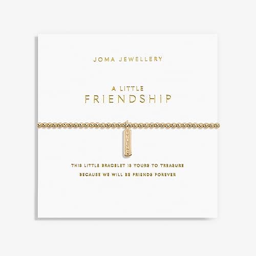 Image of Joma Jewellery A Little Gold FRIENDSHIP Bracelet | 17.5cm Stretch Adjustable Wrist Stacking Bracelet