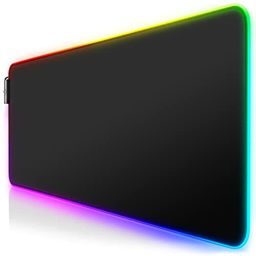 Image of TITANWOLF CSL-Computer RGB gaming mouse pad - LED desk pad - 800x300 mm - XXL mousepad - LED multi color - 11 lighting modes - 7 LED colors plus 4 effect modes - washable - black