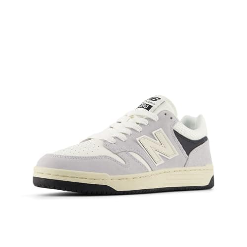 Image of New Balance Unisex-Adult 480 V1 Sneaker, Grey/Sea Salt, 7 UK