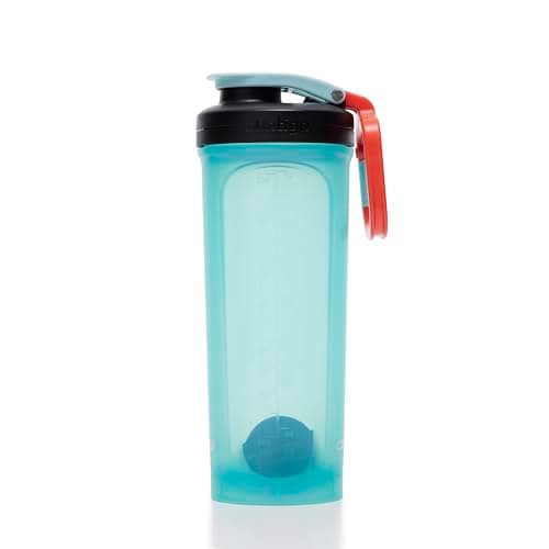 Image of Contigo Shake & Go 2.0 Protein Shaker Bottle with Mixer Ball | Large BPA Free Blender | Ideal for Protein Powder, Nutrition Shakes or Smoothies |Leak Proof Shake Sports Bottle | 820 ml | Bubble Tea