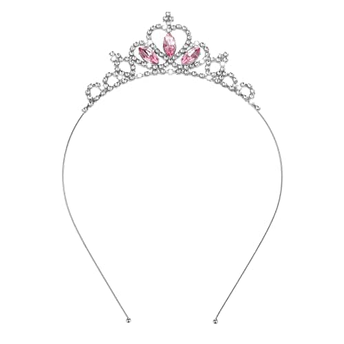 Image of WLLHYF Princess Crown Crystal Sash Tiara Rhinestone Headband Hair Accessories for Women Girls Birthday Christmas Decoration Bride Wedding Headbands