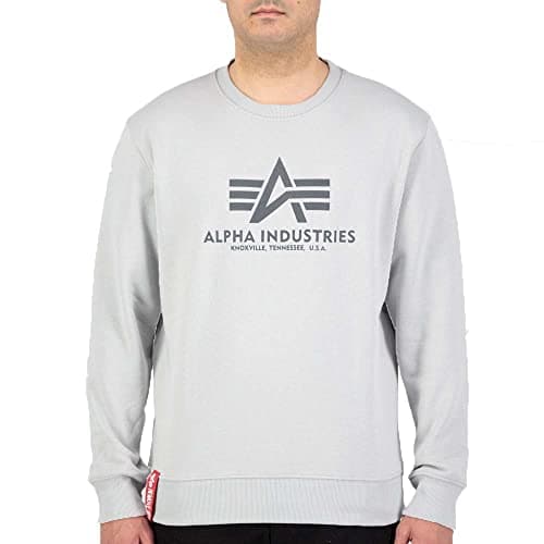 Image of Alpha Industries Basic Sweater Sweatshirt for Men Pastel Grey