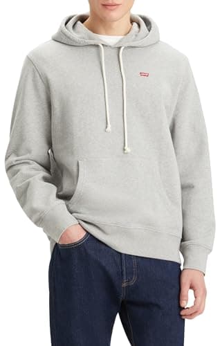 Image of Levi's Men's The Original Hm Hoodie, Mid Tone Grey Heathe, L