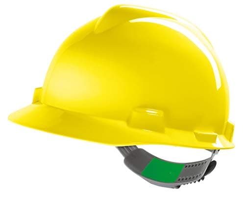 Image of MSA V-Gard Hard Hat Safety Helmet 6 Colours MSAGV Colour=Yellow