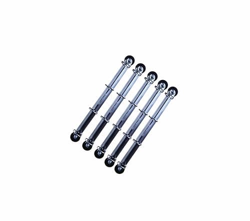 Image of 4 Ring Magnetic Ring Binder Mechanism - 25mm D Shaped Rings - Perfect for Metal Surfaces, whiteboards, Punched Pockets and Document Holders (Pack of 5)