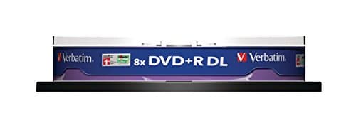 Image of Verbatim 43666 8.5GB 8x Double Layer DVD+R Disc Spindle - Matt Silver (Pack of 10)
