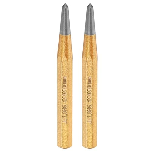 Image of sourcing map 2pcs Center Punch 4mm(1/6") 100mm Length Metric Non-marring Alloy Steel Cylindrical Alignment Punch Drive Pin Tools for Automotive Watch Repair Jewelry Craft