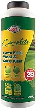 Image of Doff Pack of 2 Complete Lawn Feed, Weed & Moss Killer 1kg