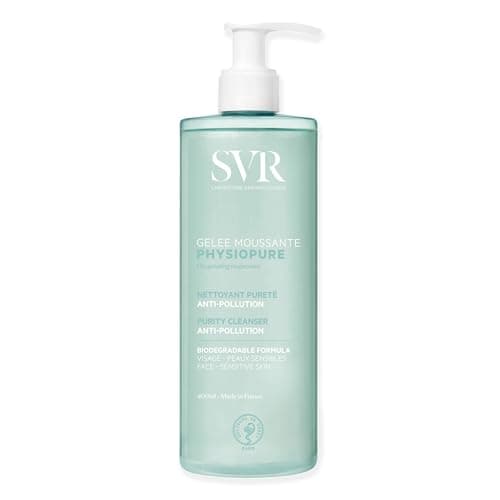 Image of SVR PHYSIOPURE Foaming Face Gel/Make Up Remover with Oxygenating Magnesium for Normal to Balanced Skin, 11-Ingredient Minimalist Formula, 400ml