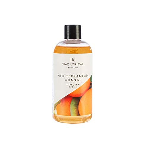 Image of Wax Lyrical Mediterranean Orange Reed Diffuser Refill - 200ml | Refreshing Orange Citrus Scent | Made in England