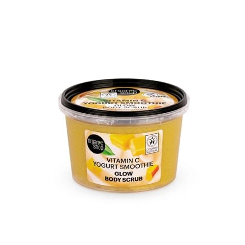 Image of Organic Shop 250ml Body Scrub Vitamin C Yogurt Smoothie Glow