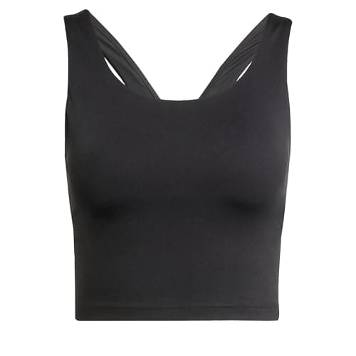 Image of adidas Women's All Me Medium Support Bra Tank, Black, L