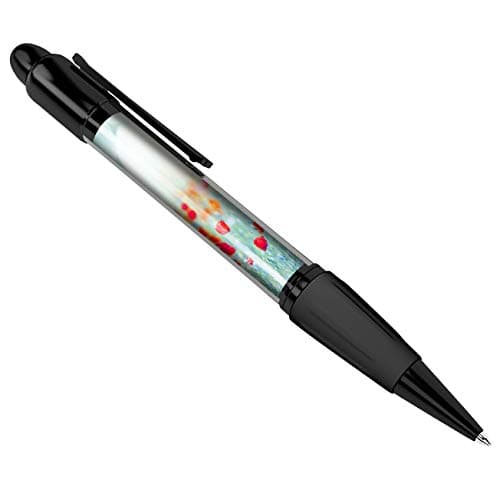 Image of DV DESIGN Beautiful Poppy Field Black Ballpoint Pen - Art Print Cover Student #8865