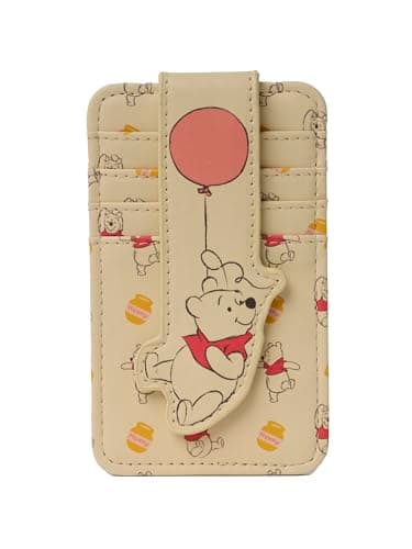 Image of Disney Card Holder Slim Compact Wallet Women Travel Essential, Winnie The Pooh Yellow, Card Holder