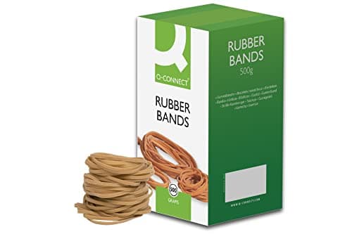 Image of Q-Connect Rubber Bands No.24 152.4 x 1.6mm 500g KF10533,yellow|oak|grey