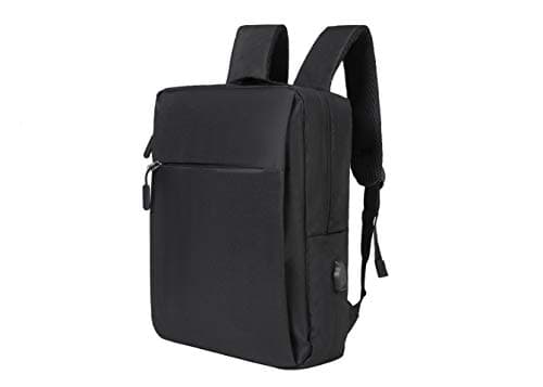 Image of CMY Anti-Theft Laptop Backpack, Business Travel Backpack Bag with USB Charging Port Lock, Water Resistant College School Computer Rucksack Work Fits 15.6 Inch Laptop, Black