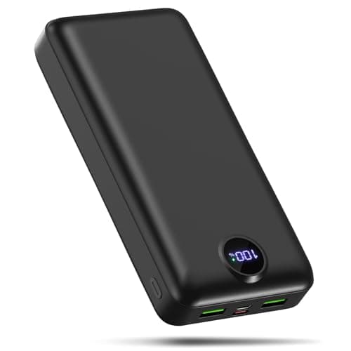 Image of PDBEST PowerBank 50000mAh Fast Charging, Battery Pack 22.5W Huge Capacity USB-C 3 Outputs & 2 Inputs LED Display Portable Charger Power Bank Compatible with iPhone iPad Android etc Black
