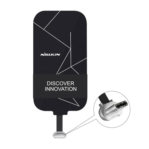 Image of Nillkin Wireless Charging Receiver and Adapter, Qi Wireless Charger Receiver Module for Google Pixel 3A XL, Samsung Galaxy A13/A14/A15/A42, LG and Other USB C Phones, Type-C Long Version