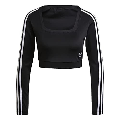 Image of adidas 3-Stripes Long Sleeve Tee Black 3 MD