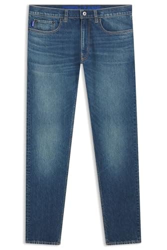 Image of Hugo Men's Jeans Trousers, Bright Blue 438, 36 W/32 L