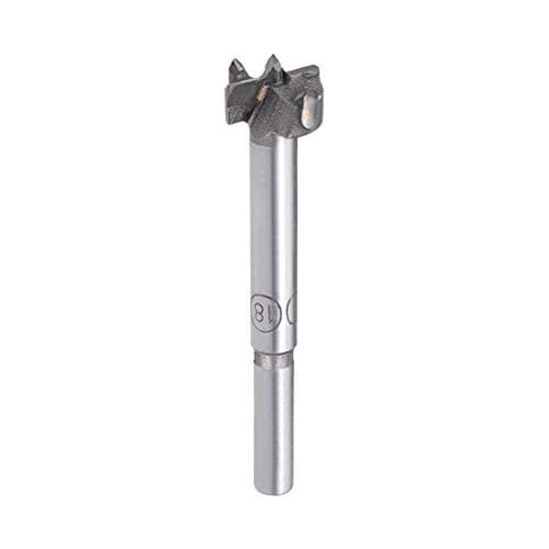 Image of sourcing map Forstner Drill Bits 18mm, Tungsten Carbide Wood Hole Saw Auger Opener Woodworking Hinge Hole Drilling Boring Bit Cutter Gray with Case