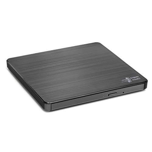 Image of Hitachi-LG GP60 External DVD Drive, Slim Portable DVD Burner/Writer/Player for Laptop, Windows and Mac OS Compatible, USB 2.0, 8x Read/Write Speed - Black