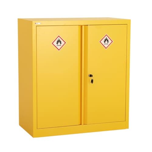 Image of BiGDUG Hazardous Substance Storage Cabinet - Metal COSHH Cupboard, HSE Safety Cabinet - 1 Shelf 1000h x 915w x 460d mm