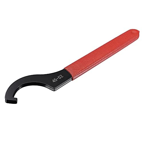 Image of sourcing map C Hook Spanner Wrench Collet Chuck for 45-52mm Round Nut, with Red Non-Slip Handle