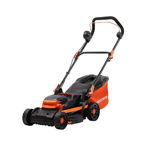 Image of Yard Force 1400W 34cm Electric Lawnmower with 35L Grass Bag and Rear Roller - EM N34B