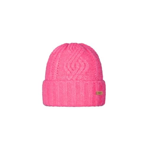 Image of Barts Womens Farrah Cable Knit Beanie - Hot Pink