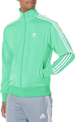 Image of adidas Originals mens Adicolor Classics Firebird Jacket Track Top, Green, X-Small US (14250)