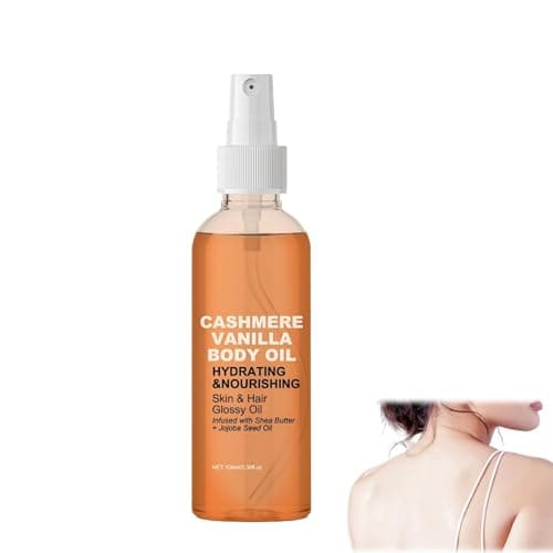 Image of Cash/mere Vanilla Body Oil,Essential Oils for Skin,Moisturizing Massage Oil Spray,Magic Body Firming Lotion,Vanilla Body Lotion for Brightening&Nourishing, Anti-Aging Skin Oil,Body Mist Van/illa