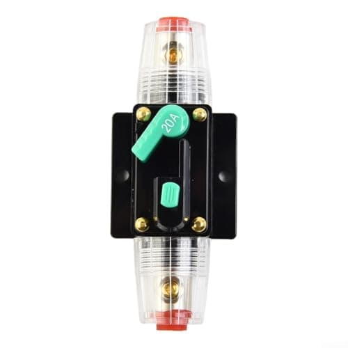 Image of GdfnmogoDC Manual Reset Circuit Breaker 12V 24V,10A to 100A AMP Inline Circuit Breaker Reset Fuse For Car Marine Trolling Motors Audio(20A)