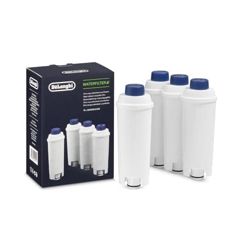 Image of De'Longhi Water Filter DLSC321 - Softener and Purifier for Coffee Makers, Active Carbon Filter for Machines, Maintenance Accessory, 8 Months Duration, 4 Filters