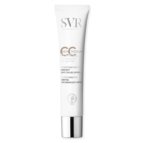 Image of SVR CLAIRIAL CC Cream SPF50+ 3-in-1 Tinted Moisturiser, Brown Spots, Sun Damage Corrector, Factor 50 Pigmentation Concealing Treatment, 40ml