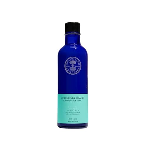 Image of Neal’s Yard Remedies Geranium & Orange Hand Lotion – Pump or No Pump | Organic Hand Lotion with Geranium and Orange Essential Oils | Vegan Hand Lotion Made with Organic Ingredients | 200ml
