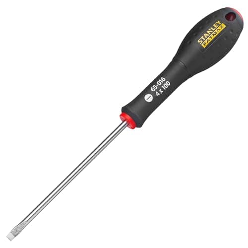 Image of Stanley 0-65-016 Fat Max Screwdriver Flared 4X100Mm-Black And Red
