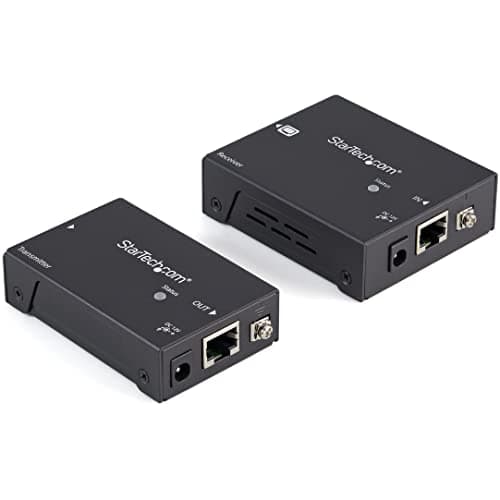 Image of StarTech.com ST121HDBTPW 330 ft (100 m) HDMI Over Cat6 Extender, HDMI Over CAT5, HDBaseT Extender, 4K30, HDMI Video Extender