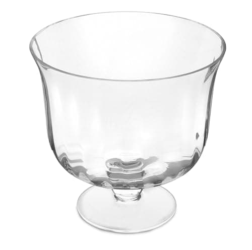 Image of Jamie Oliver Big Love Showstopper Bowl, 22cm Large Glass Serving Dish and Centrepiece for Desserts, Trifles, Layered Cakes, Fruits, Dishwasher Safe, Gift Boxed